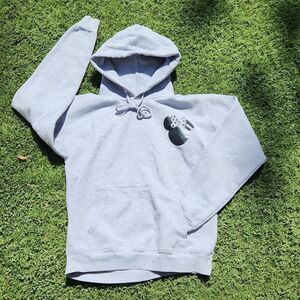 Minnie mouse gray hooded sweatshirt by Hanes Ecosmart women's size sma…